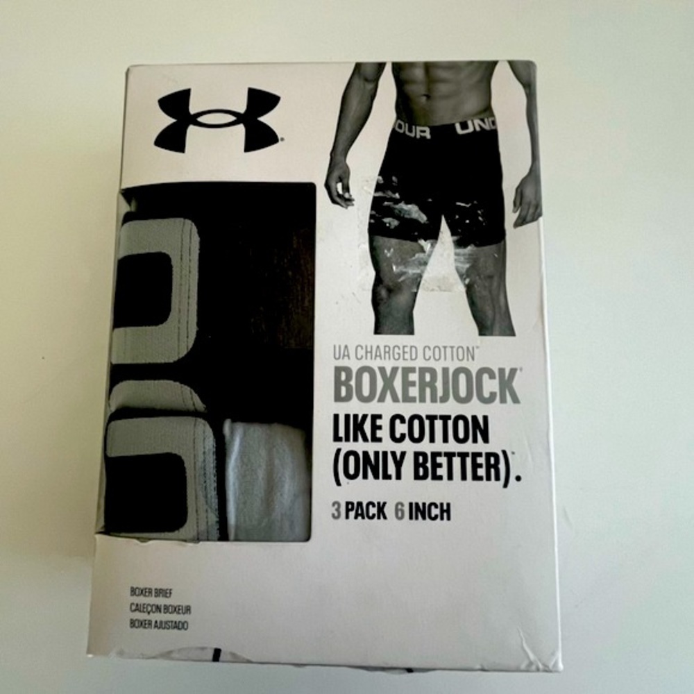 Under Armour Men’s Size 5 XL Boxerjock Underwear UA Charged Cotton